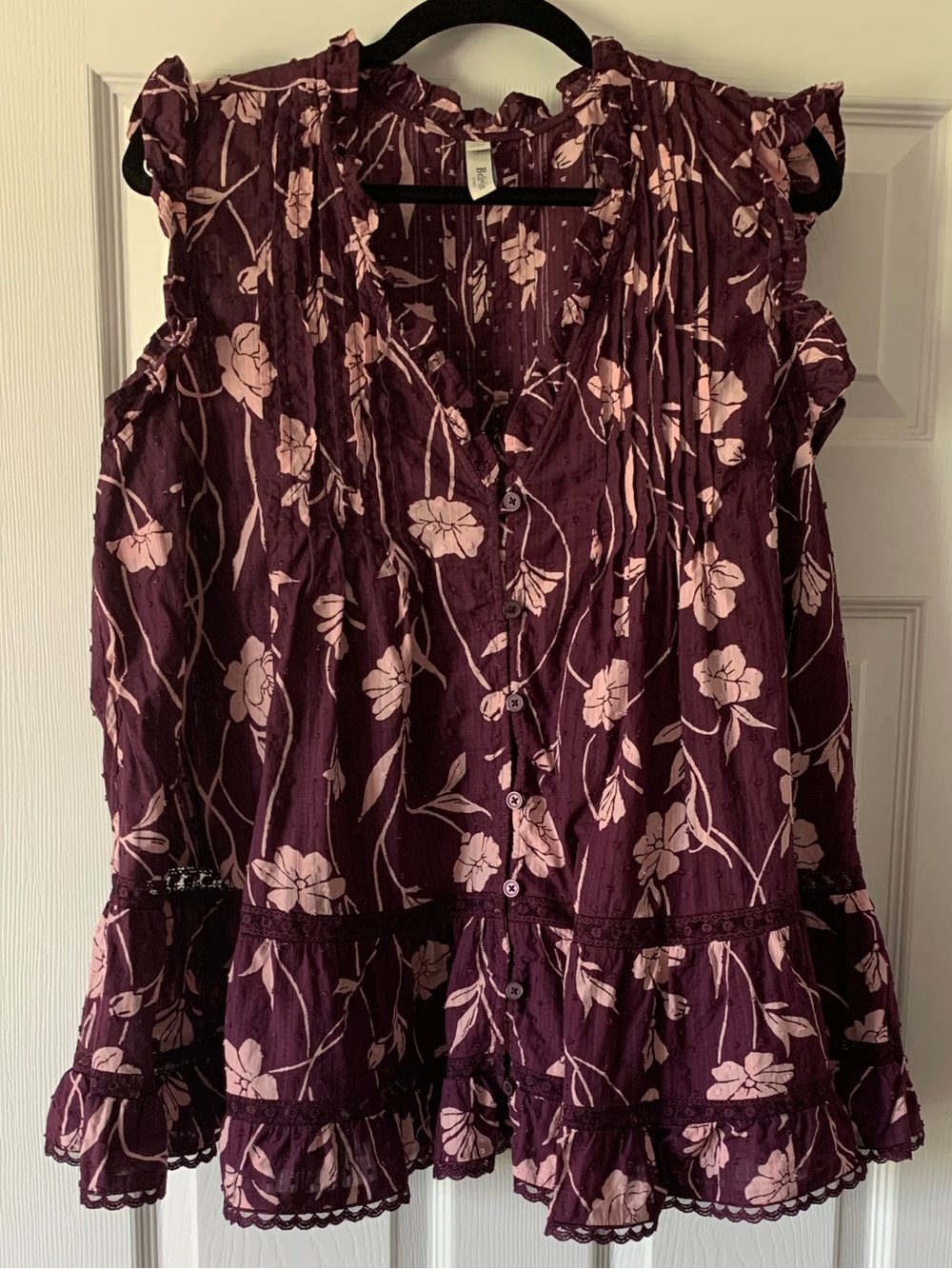 Belle isle by torrid Floral Ruffled blouse